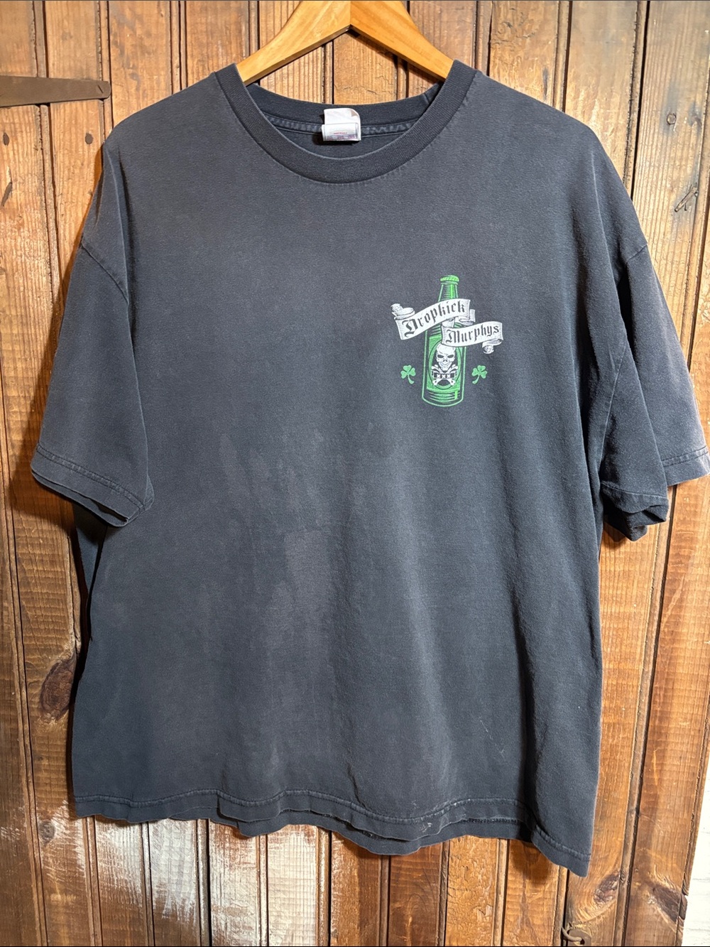 Dropkick Murphys Black T-Shirt with Green Graphic